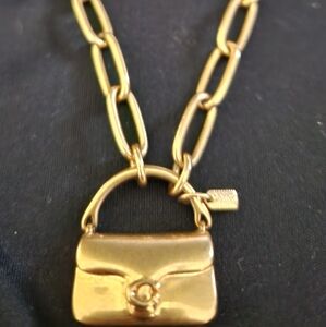 Coach tabby bag charm necklace
